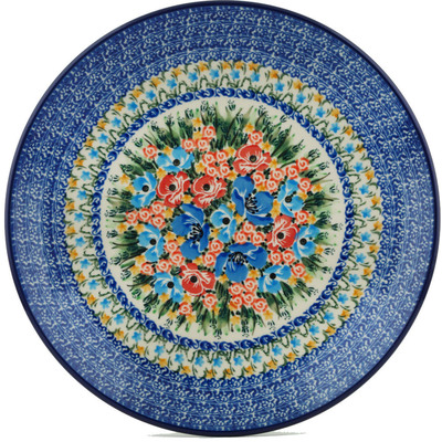 Polish Pottery Dinner Plate 10&frac12;-inch Magnificent Composition UNIKAT
