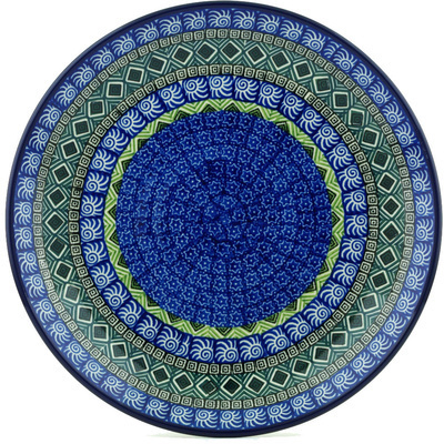 Polish Pottery Dinner Plate 10&frac12;-inch Mediterranean Seashore