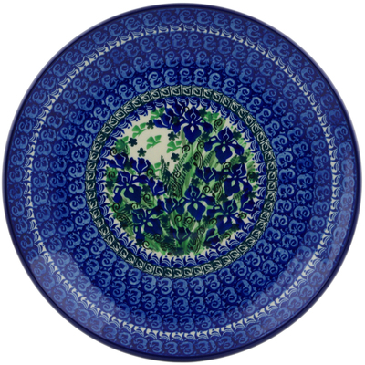 Polish Pottery Dinner Plate 10&frac12;-inch Midnight Iris UNIKAT