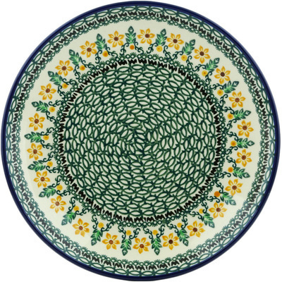 Polish Pottery Dinner Plate 10&frac12;-inch Morning Blossoms