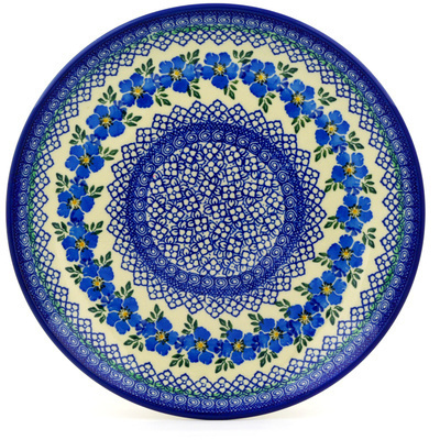 Polish Pottery Dinner Plate 10&frac12;-inch Morning Glory