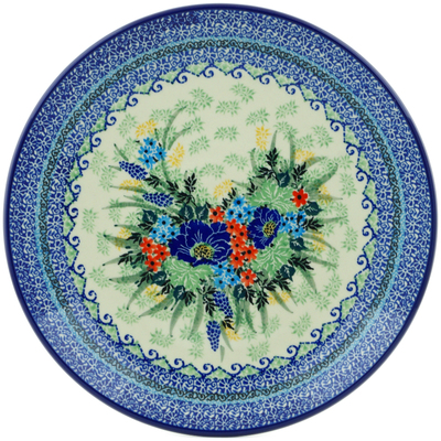 Polish Pottery Dinner Plate 10&frac12;-inch Motherland Garden UNIKAT