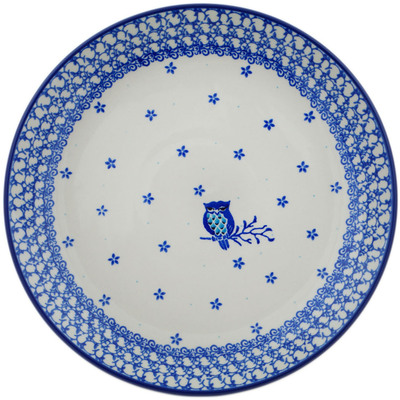 Polish Pottery Dinner Plate 10&frac12;-inch Night Owl