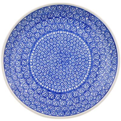 Polish Pottery Dinner Plate 10&frac12;-inch Ocean Waves At Night