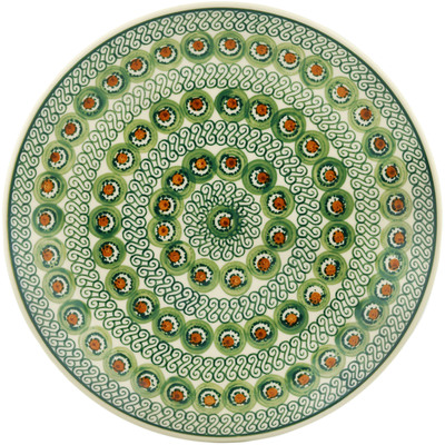 Polish Pottery Dinner Plate 10&frac12;-inch Olive You
