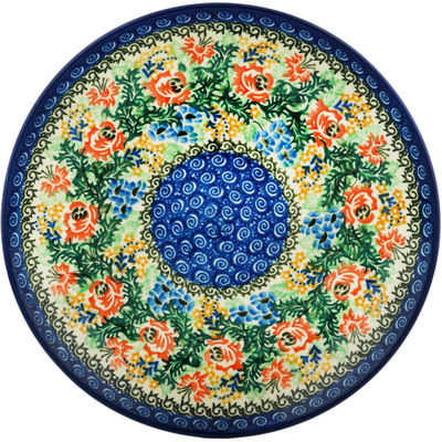 Polish Pottery Dinner Plate 10&frac12;-inch Passion For Spring UNIKAT