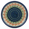 Polish Pottery Dinner Plate 10&frac12;-inch Peach Spring Daisy