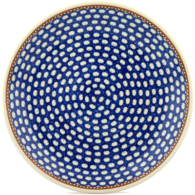 Polish Pottery Dinner Plate 10&frac12;-inch Peacock Rain