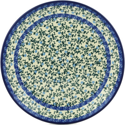 Polish Pottery Dinner Plate 10&frac12;-inch Petite Blue Vine