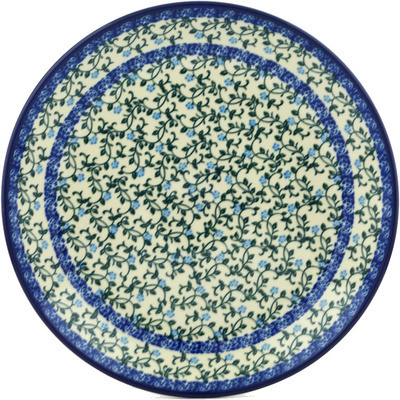 Polish Pottery Dinner Plate 10&frac12;-inch Petite Blue Vine