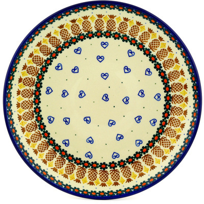 Polish Pottery Dinner Plate 10&frac12;-inch Pineapple Paradise