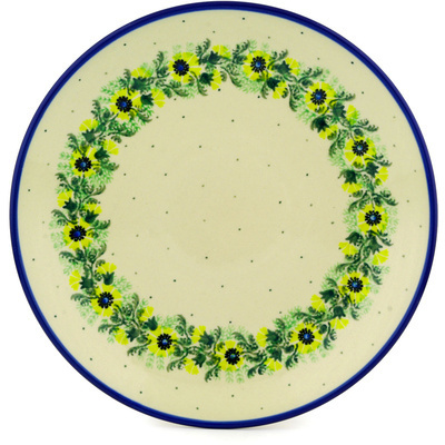 Polish Pottery Dinner Plate 10&frac12;-inch Polish Wreath