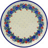 Polish Pottery Dinner Plate 10&frac12;-inch Polish Wreath