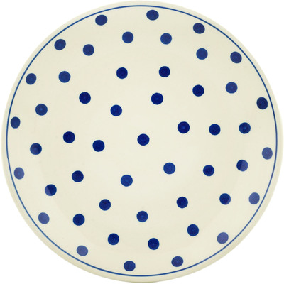 Polish Pottery Dinner Plate 10&frac12;-inch Polka Dot Delight