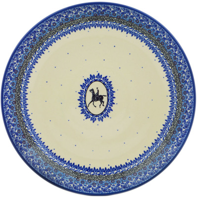 Polish Pottery Dinner Plate 10&frac12;-inch Pony Promenade