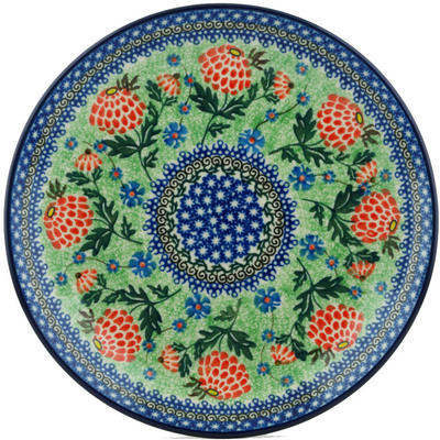 Polish Pottery Dinner Plate 10&frac12;-inch Prancing Around UNIKAT