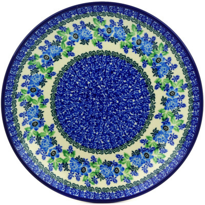 Polish Pottery Dinner Plate 10&frac12;-inch Pretty In Blue