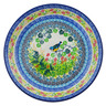 Polish Pottery Dinner Plate 10&frac12;-inch Pretty Parula UNIKAT