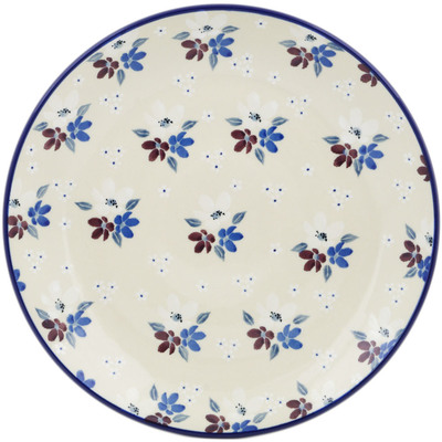 Polish Pottery Dinner Plate 10&frac12;-inch Purple Rain UNIKAT