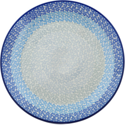 Polish Pottery Dinner Plate 10&frac12;-inch Rays Of Bubbles