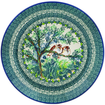Polish Pottery Dinner Plate 10&frac12;-inch Resting Robins UNIKAT