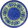 Polish Pottery Dinner Plate 10&frac12;-inch Rhapsody In Blue UNIKAT