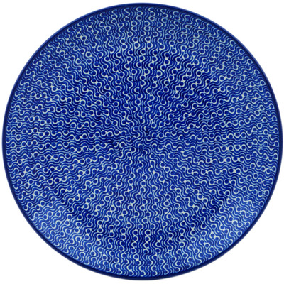 Polish Pottery Dinner Plate 10&frac12;-inch River Wave UNIKAT