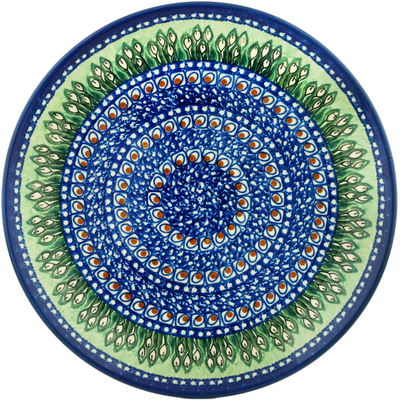 Polish Pottery Dinner Plate 10&frac12;-inch Riverdance UNIKAT