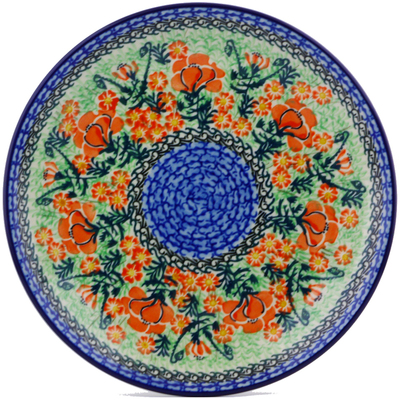 Polish Pottery Dinner Plate 10&frac12;-inch Roses Are Red UNIKAT