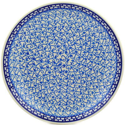 Polish Pottery Dinner Plate 10&frac12;-inch Royal Blue Ivy