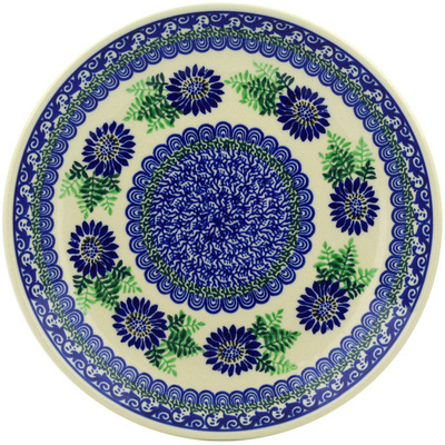 Polish Pottery Dinner Plate 10&frac12;-inch Royal Ferns