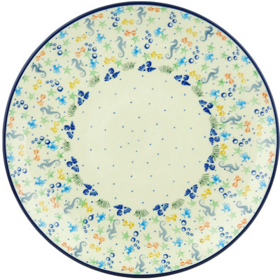 Polish Pottery Dinner Plate 10&frac12;-inch Seaside Splendor