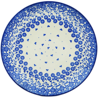 Polish Pottery Dinner Plate 10&frac12;-inch Sensational Azure Aster