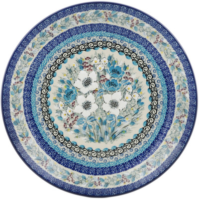 Polish Pottery Dinner Plate 10&frac12;-inch Solstice Bloom UNIKAT