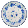 Polish Pottery Dinner Plate 10&frac12;-inch Spearmint Rose