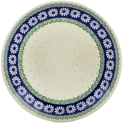 Polish Pottery Dinner Plate 10&frac12;-inch Spiraling Out