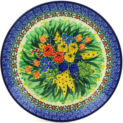 Polish Pottery Dinner Plate 10&frac12;-inch Splendid May UNIKAT
