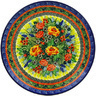 Polish Pottery Dinner Plate 10&frac12;-inch Splendid Morning Glow UNIKAT
