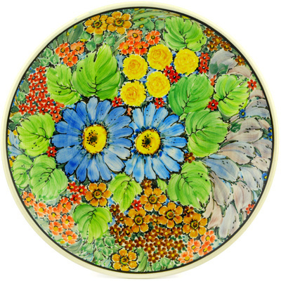Polish Pottery Dinner Plate 10&frac12;-inch Spring Awakenings UNIKAT