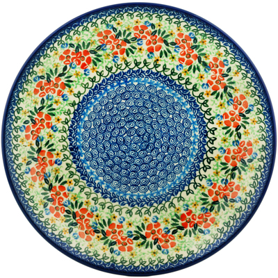 Polish Pottery Dinner Plate 10&frac12;-inch Spring Halo UNIKAT