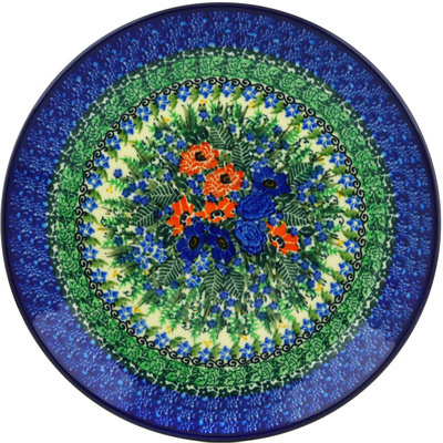 Polish Pottery Dinner Plate 10&frac12;-inch Spring Meadow UNIKAT