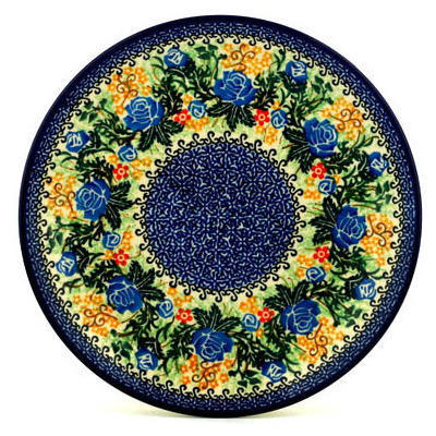 Polish Pottery Dinner Plate 10&frac12;-inch Spring Rose UNIKAT