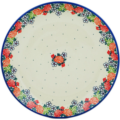 Polish Pottery Dinner Plate 10&frac12;-inch Spring&#039;s Arrival