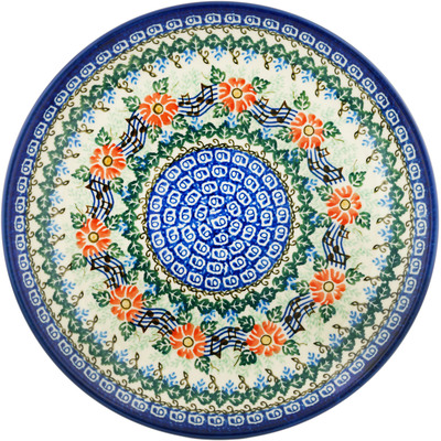 Polish Pottery Dinner Plate 10&frac12;-inch Spring Song UNIKAT