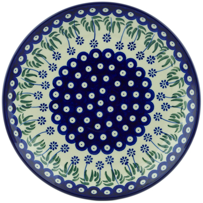 Polish Pottery Dinner Plate 10&frac12;-inch Springing Calendulas