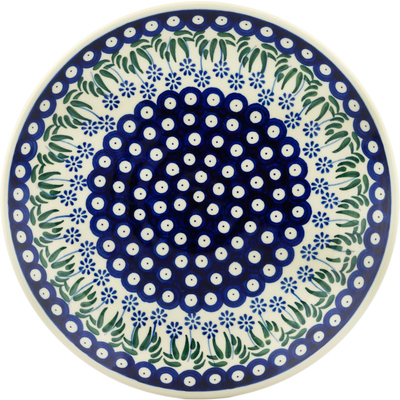 Polish Pottery Dinner Plate 10&frac12;-inch Springing Calendulas