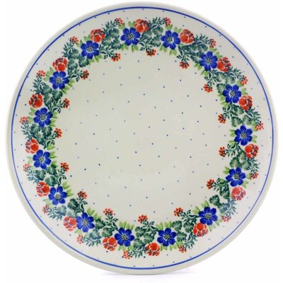 Polish Pottery Dinner Plate 10&frac12;-inch Springtime Wreath
