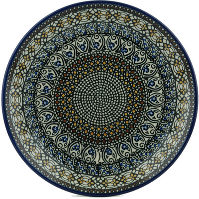 Polish Pottery Dinner Plate 10&frac12;-inch Stain Glass UNIKAT