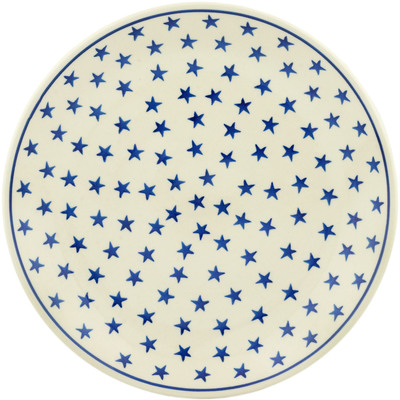 Polish Pottery Dinner Plate 10&frac12;-inch Starburst Americana