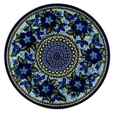 Polish Pottery Dinner Plate 10&frac12;-inch Starflower Delight UNIKAT